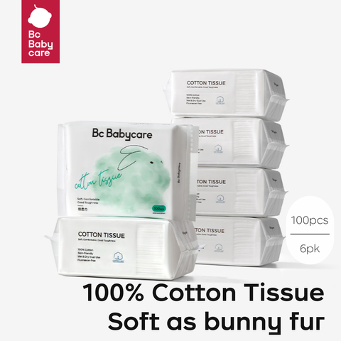 Bc Babycare Bunny Cotton Tissue wipes 100 sheets